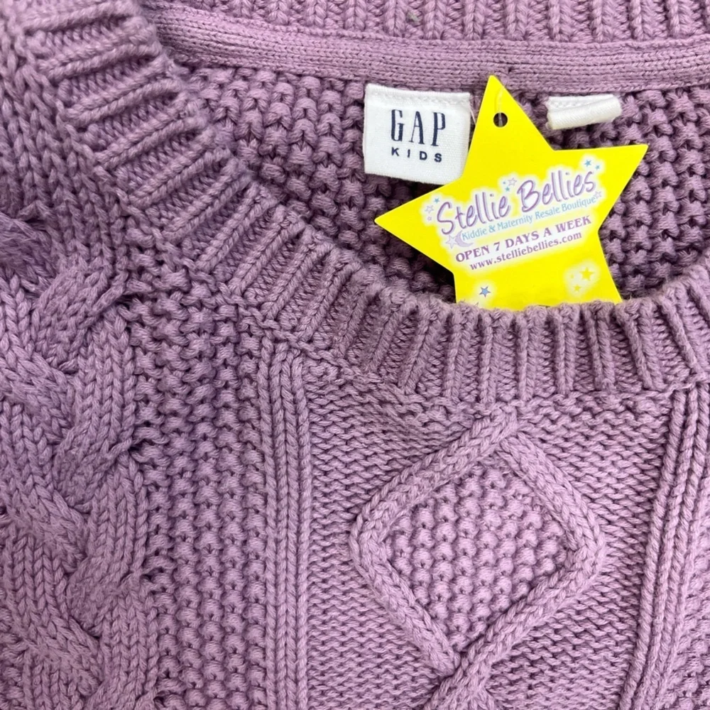Gap Preteen size 10 Cable Knit Sweater - Mauve